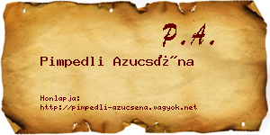 Pimpedli Azucséna névjegykártya